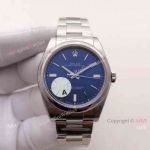 Replica Rolex Oyster Perpetual Blue Dial Stainless Steel Swiss 3132 Watch Factory